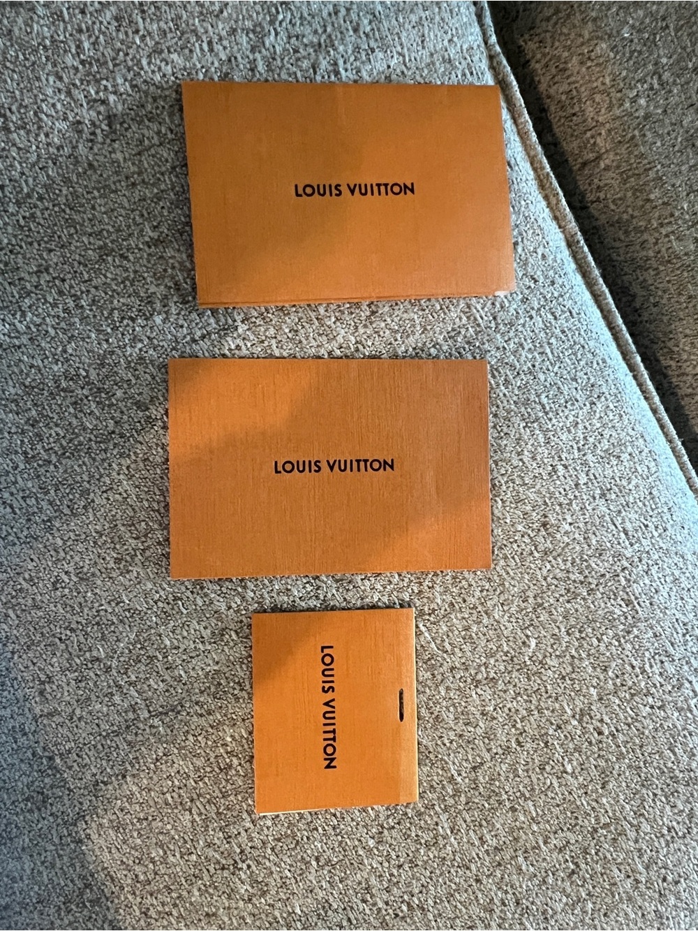 Louis Vuitton Receipt Folder * 2 with 1 gift message card